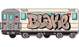 Custom Graffiti on a NYC Train